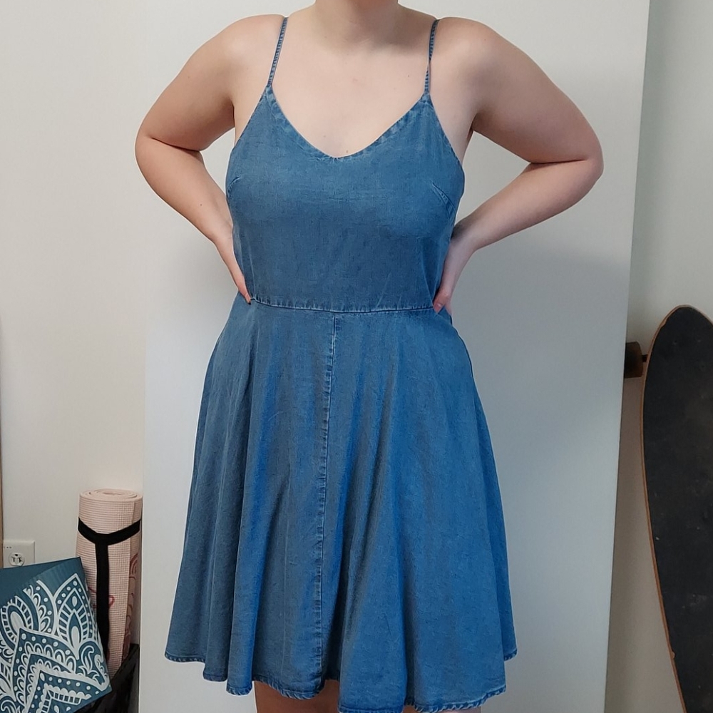 Demin Strap Dress
